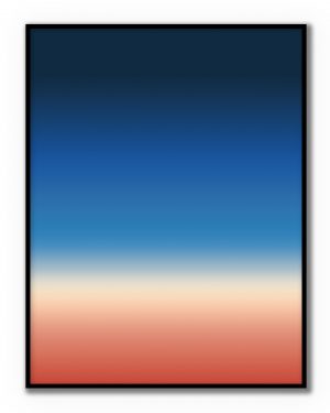 Obra minimalista Degradado de BORRO con transición de color contemporánea